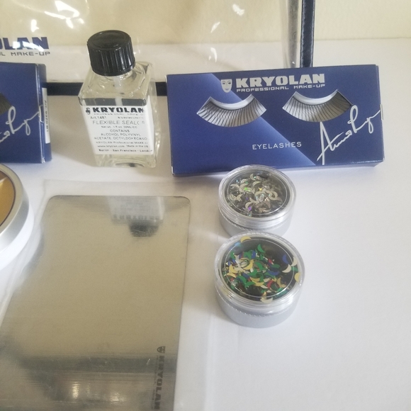 Kryolan Make Up Bag - Eyelashes, Mirror, Glitter M - Picture 3 of 8